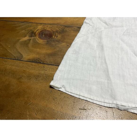 FLAX Womens Sz Small Short Sleeve White Linen Tunic Top -FLAW- - Picture 10 of 10